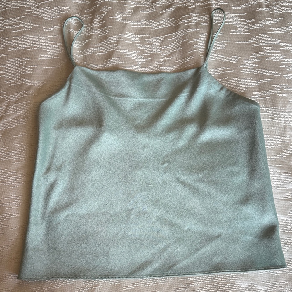 Alice and Olivia light blue silk cami top size XS